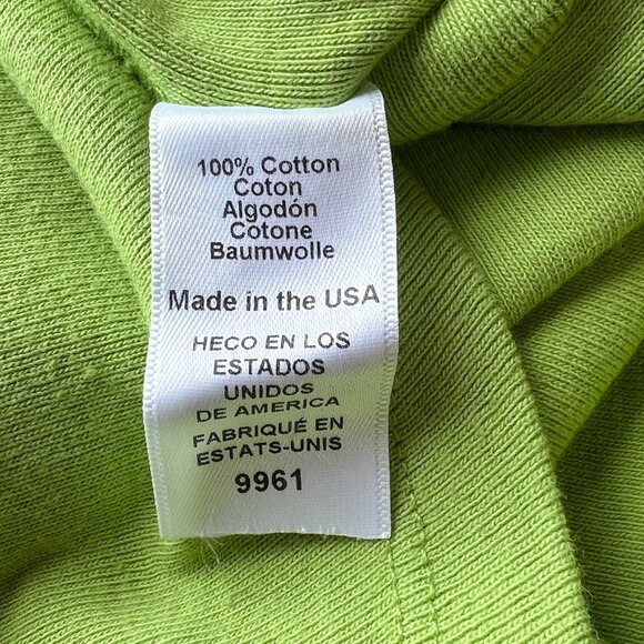 Michael Stars Kiwi Green Luna V-Neck Henley Tank 100% Cotton Made In USA Size OS - Picture 4 of 6